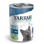 Pate para gatos de pescado con algas bio lata 400g Yarrah