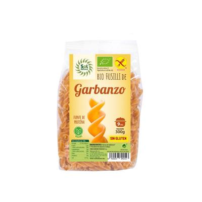 Fusilli de garbanzo bio sin gluten 300 g Sol Natural