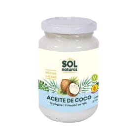 Aceite de coco virgen extra bio 370ml Sol Natural