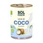 Leche de coco para cocinar lata Bio 400ml Sol Natural