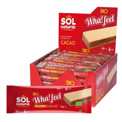 Whafeel Snack espelta y cacao bio 20x30g Sol Natural