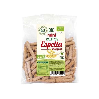 Mini palitos de espelta integral bio 120 g Sol Natural