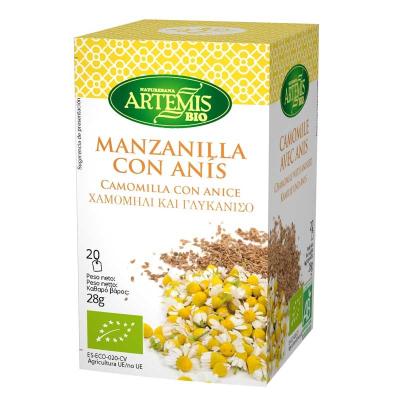 Manzanilla con anis 20 filtros Artemis