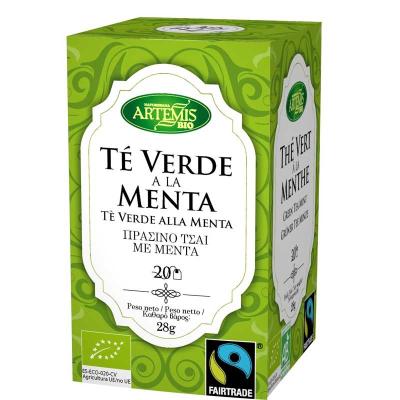 Te verde con menta Bio 20 filtros Artemis