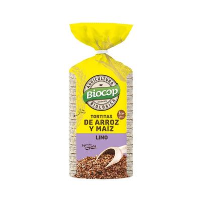 Tortitas de arroz maiz lino s/g bio 200g Biocop