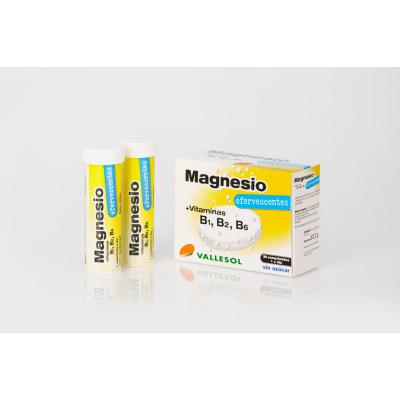 Magnesio+ vitaminas B 24 comprimidos efervescentes Vallesol