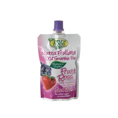 Pure de manzana, arandanos y fresa bio doypack 100 g Natura Nuova