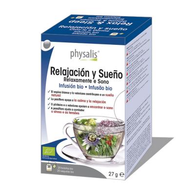 Relajacion y sueño infusion bio 20 filtros Physalis