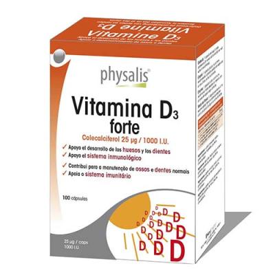 Vitamina D3 forte 100 capsulas Physalis