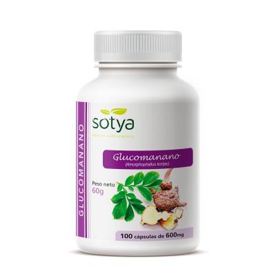 Glucomanano 600mg 100 capsulas Sotya