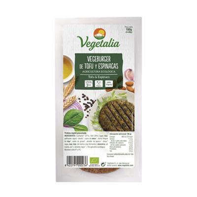 Vegeburguer de tofu y espinacas bio 160g Vegetalia