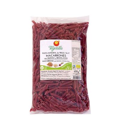 Macarrones con quinoa y remolacha bio 500 g Vegetalia