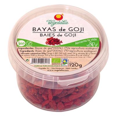 Bayas de goji en tarrina bio 120 g Vegetalia