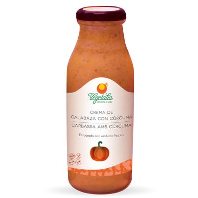 Crema de calabaza con curcuma bio 500 ml Vegetalia