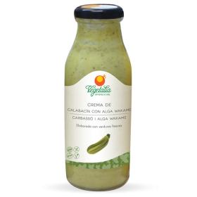 Crema de calabacín con alga wakame bio 500 ml Vegetalia