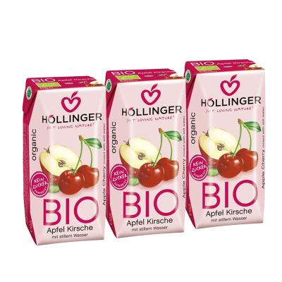 Zumo de Manzana-Cereza Bio 3x200ml Hollinger