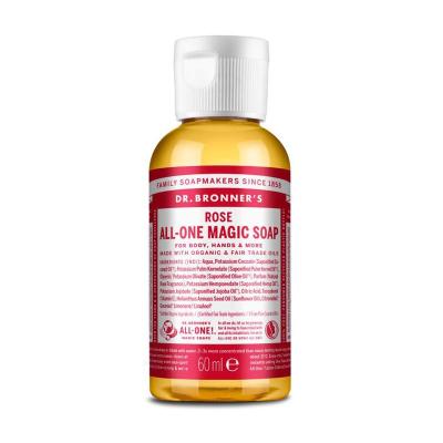 Jabon liquido rosas bio 60ml Dr. Bronner's