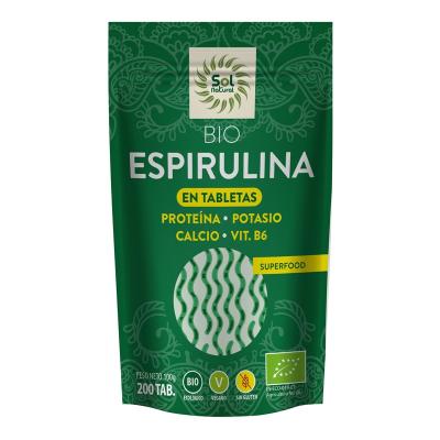 Espirulina Bio 200 tabletas Sol Natural