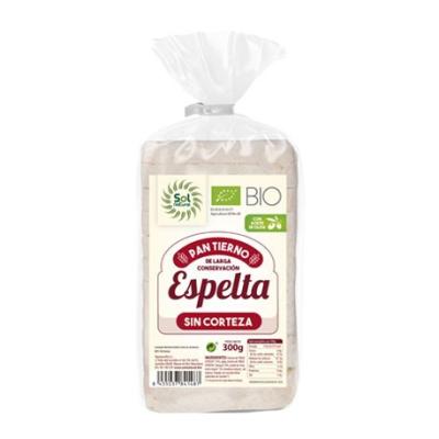 Pan tierno de espelta sin corteza Bio 300g Sol Natural