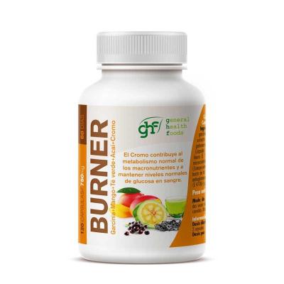 Burner (Garcinia,Mango,Te verde,Acai,Cromo) 750mg 120 capsulas GHF