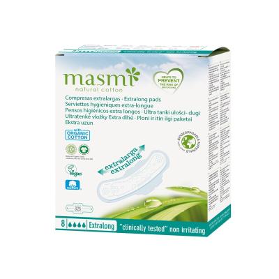 Compresa extralarga con alas algodon bio 8ud Masmi