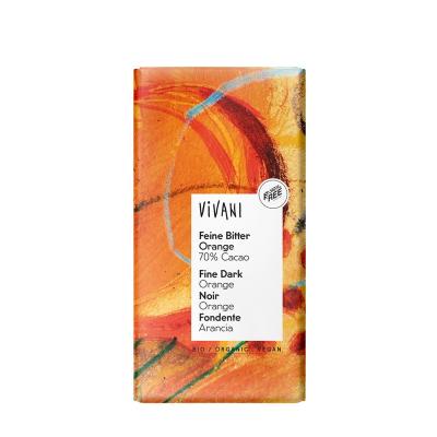 Chocolate negro 70% con Naranja bio 100g Vivani