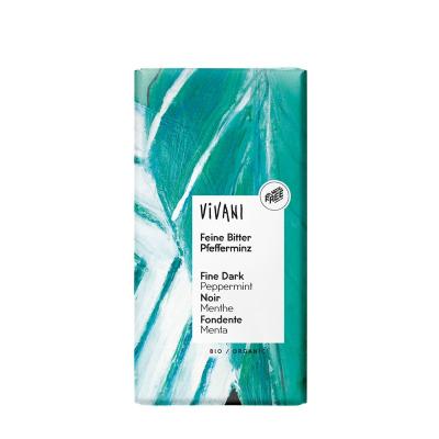 Chocolate negro 68% con menta bio 100g Vivani