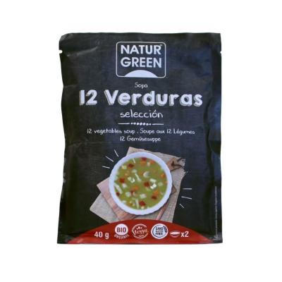 Sopa de 12 verduras sobre 40g Naturgreen