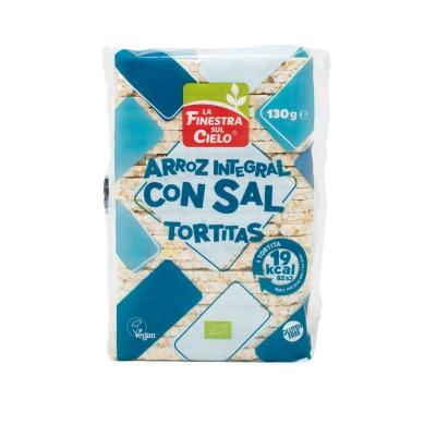 Tortitas de arroz integral con sal bio 130g La Finestra