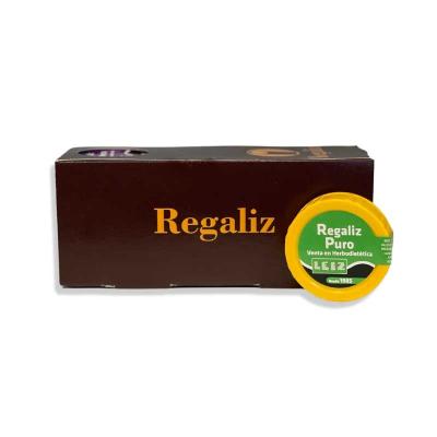 Pastillas de regaliz puro natural 12x10g Leiz