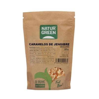 Caramelos dados de jengibre Bio 125g NaturGreen