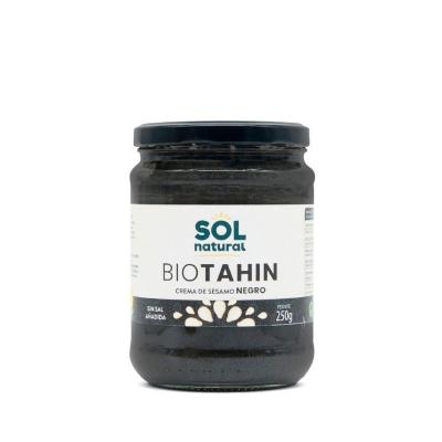 Tahin Negro crema de sesamo negro bio 250g Sol Natural