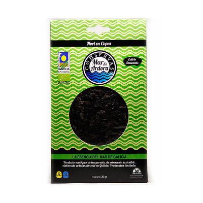 Alga nori en copos deshidratado bio 30 g Mar de Ardora