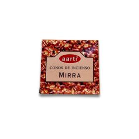 Conos Incienso Aarti Mirra 12 conos Nag Champa