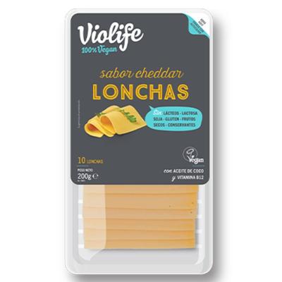 Lonchas veganas sabor cheddar 200gr Violife