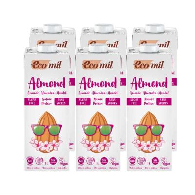 Bebida de almendra nature (sin azucar) proteina Bio 6x1L Ecomil