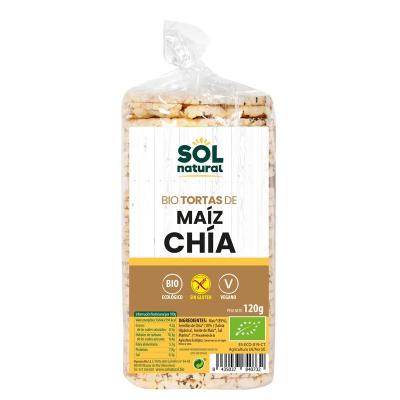 Tortas de maíz y chía sin gluten bio 120 g Sol Natural