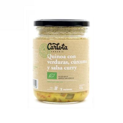 Quinoa con verduras curcuma y curry 425g Carlota Organic