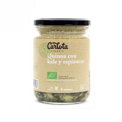 Quinoa con kale y espinacas 425g Carlota Organic