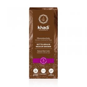 Tinte herbal Castaño Medio 100g Khadi