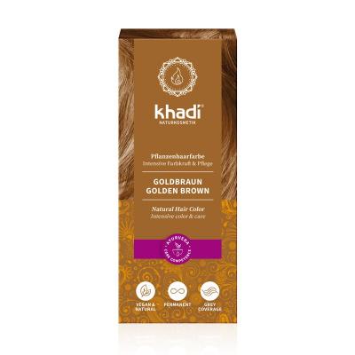 Tinte herbal Color Castaño Dorado 100g Khadi