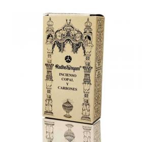 Incienso Copal 50g y Carbones 10u Radhe Shyam