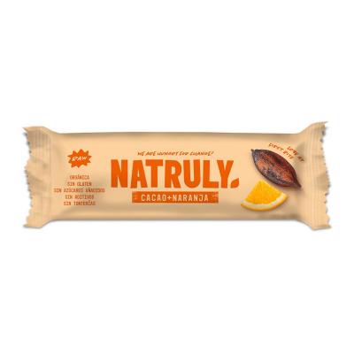 Barrita Raw de Cacao y Naranja Bio 24x40g Natruly