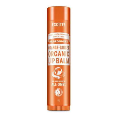 Balsamo labial de naranja y jengibre bio Dr. Bronner's