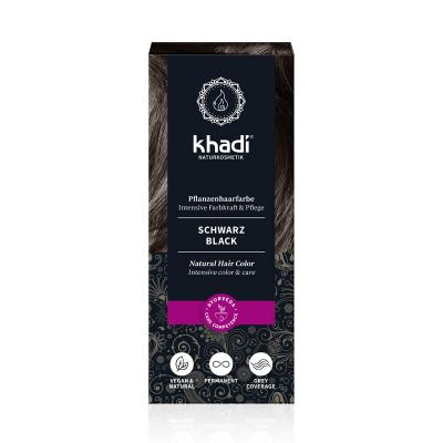 Tinte herbal Negro 100g Khadi