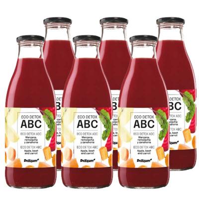 Zumo ABC detox bio (manzana, remolacha, zanahoria) 6x750ml Delizum