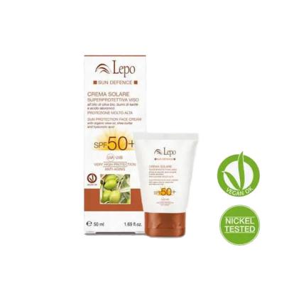 Crema Facial Solar proteccion total 50 SPF 50ml Lepo