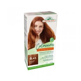 Coloracion permanente 6.43 Tinte Avellana 140ml Corpore Sano