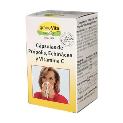 Proteccion resfriado Propolis, Echinacea y Vitamina C 75 caps Granovita