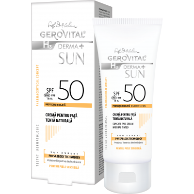 Crema facial FPS50 con color - Tono natural